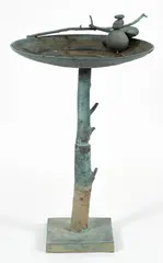 Ron Bennett, Tree Tower, mid/late 20th century, cast, bronze