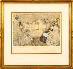Hand Colored by Ferdinand Staeger, Etching And Aquatint On Paper, offered Jul 2023