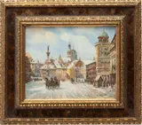 Klaus Rochel, Untitled, Oil On Copper, Ca. 20th C., 19th C. Luxemburg Winter
