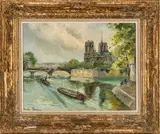 Charles Blondin, Untitled, Oil On Canvas, Paris