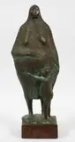 ' W 7.5' by Francisco Zúñiga, Bronze Sculpture, 1960, "Madre Con Nino", offered Jun 2023