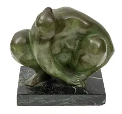 ' W 7' by Francisco Zúñiga, Bronze Sculpture "Desnudo De Cuclillas", offered Jun 2023