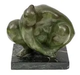 ' W 7' by Francisco Zúñiga, Bronze Sculpture "Desnudo De Cuclillas", offered Jun 2023