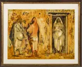' W 30' by Francisco Zúñiga, Lithograph In Colors On Wove Paper, 1973, La Espera (The Waiting), offered Jun 2023