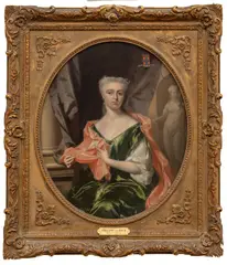 Philip van Dijk, ' W 17', Oil On Canvas, Ca. 1726, Portrait Of A Duchess