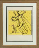 ' W 17' by Salvador Dalí, Lithograph In Colors On Arches Paper, 1972, Christ, From The Twelve Apostles, offered Jun 2023