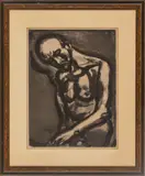 Georges Rouault, ' W 14.25', Etching And Aquatint On Paper, Le Dur Métier De Vivre, From Miserere