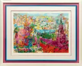 ' W 37.5' by LeRoy Neiman, Serigraph In Color On Wove Paper, 1987, Red Square Panorama, offered Jun 2023