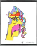Peter Max, ' W 16', Serigraph In Colors On Wove Paper, 1970, Good Loving