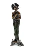 Lucien Alliot, ' W 8', Bronze Sculpture Phalene