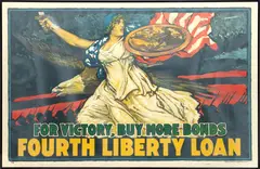 ' W 52' by J. Scott Williams, Lithograph Poster, Ca. 1918, WW1 Fourth Liberty Loan, offered Jun 2023