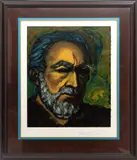 Anthony Quinn, ' W 25', Lithograph In Colors On Wove Paper, Zorba - Self Portait
