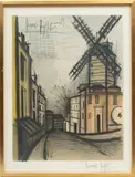 Bernard Buffet, ' W 20', Color Lithograph On Paper, 1965, Le Moulin De La Galette