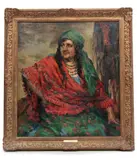 Sandor Vago, ' W 32', Oil On Canvas Gypsy Queen