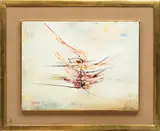 ' W 12' by Leonardo Nierman, Oil On Board, Ca. 1964, "Caravela", offered Jun 2023