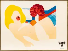 ' W 35.5' by Tom Wesselmann, Silkscreen Poster On Paper, 1968, Look At Wesselmann (Nude With Still Life), offered Jun 2023