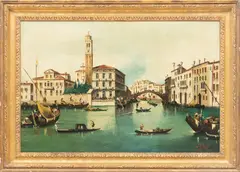 ' W 36' by Pietro Colli, Oil On Canvas, Venetian Scene, offered Jun 2023