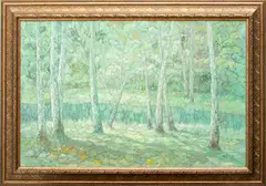' W 36' by Hyun Bo Yoo, Oil On Canvas, Landscape, offered Jun 2023