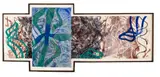 Steven Sorman, ' W 91', Intaglio, Lithograph, Woodcut, Collage With Pastel And Watercolor , Ca. 1988, As Often