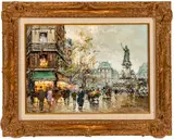 Antoine Blanchard, ' W 18', Oil On Canvas, Place De La RÈpublique