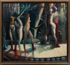 Study For Stage Series by Russell Keeter, Oil On Canvas, offered May 2023