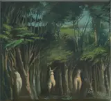 Russell Keeter, Three Graces, Oil On Canvas