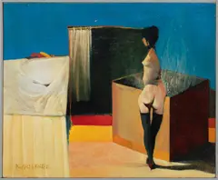 Early Studio by Russell Keeter, Oil On Canvas, offered May 2023