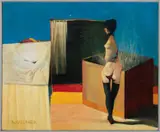 Russell Keeter, Early Studio, Oil On Canvas