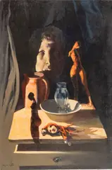 ' W 24' by Russell Keeter, Oil On Canvas, Still Life Of A Sculpture, offered May 2023