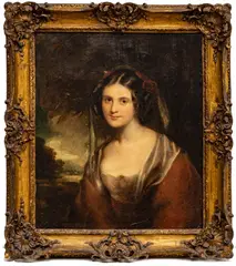 ' W 25' by William Beechey, Oil On Canvas, Portrait Of Mrs. Ford, offered May 2023