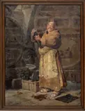 Oliver Kemp, ' W 30', Oil On Canvas, Monk Opening