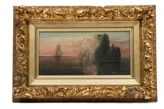 ' W 16' by Wesley Elbridge Webber, Oil On Canvas On Board, Late 19th C., Arctic Morning, offered May 2023