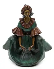 ' W 7'' L 12' by Victor Gutierrez, 1991, Bronze Sculpture, offered May 2023