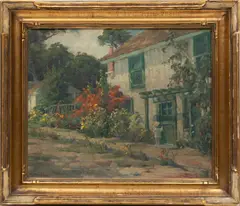 Sarah Noble Ives, ' W 17', Oil On Canvas, Doorway In Pacific Grove California
