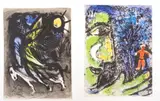 ' W 10' by Marc Chagall, Lithograph In Colors On Wove Paper, 1960, The Angel; Profile And Red Child, 2 Works, offered May 2023