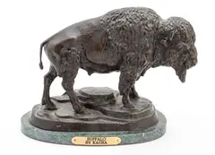 ' W 12'' Depth 4' by Carl Kauba, Bronze Sculpture, Buffalo, offered May 2023