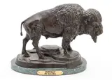 Carl Kauba, ' W 12'' Depth 4', Bronze Sculpture, Buffalo