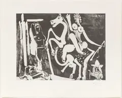 ' W 16.425' by Pablo Picasso, Etching And Aquatint, On Rives BFK 1968, Peintre Et Modele, From La Serie 347, offered Apr 2023