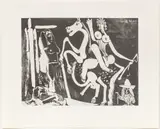 Pablo Picasso, ' W 16.425', Etching And Aquatint, On Rives BFK 1968, Peintre Et Modele, From La Serie 347