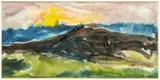 Richard Jerzy, ' W 11.5', Watercolor On Paper, 1971, Italy