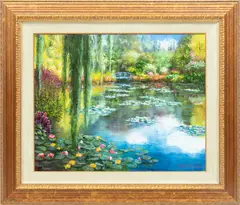s Garden, H 24' by S. Sam Park, Oil On Canvas, Monet, offered Apr 2023