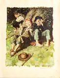 ' W 19.75' by Norman Rockwell, Collotype On Paper, C. 1973, First Smoke, offered Apr 2023