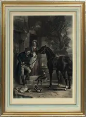 Alexander Fraser, s Wife, H 23.5', Hand-tinted Mezzotint On Wove Paper, The Innkeeper