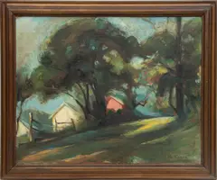 ' W 30' by R. Eiser, Oil On Canvas, Bucolic Farm Landscape, offered Apr 2023