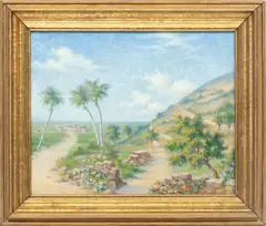 Willard Nash, ' W 19', Oil On Canvas, 1935, Coastal Dunes