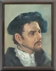 Josef Bodis, ' W 12', Oil On Canvas, Artist Self Portrait