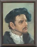 Josef Bodis, ' W 12', Oil On Canvas, Artist Self Portrait