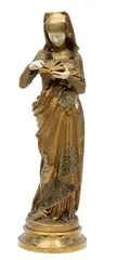 Untitled by Albert-Ernest Carrier-Belleuse, Bronze Sculpture La Liseuse, offered Apr 2023