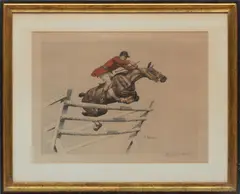 Hand-Colored by Francisque Rebour, 1935, Lithograph On Paper, offered Apr 2023