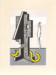 Roy Lichtenstein, ' W 15.125', Lithograph In Colors, On Arches 88 Paper, 1978, Figures (Surrealist Series)